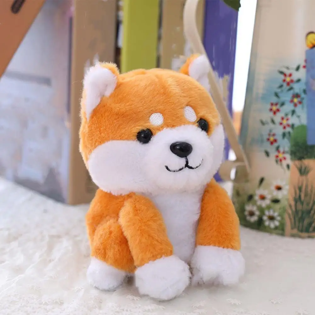 15cm Talking Little Shiba Inu Electric Plush Toy Puppy Nodding Recording Talking Cute Baby Doll New Year Gift Creative Baby Slee