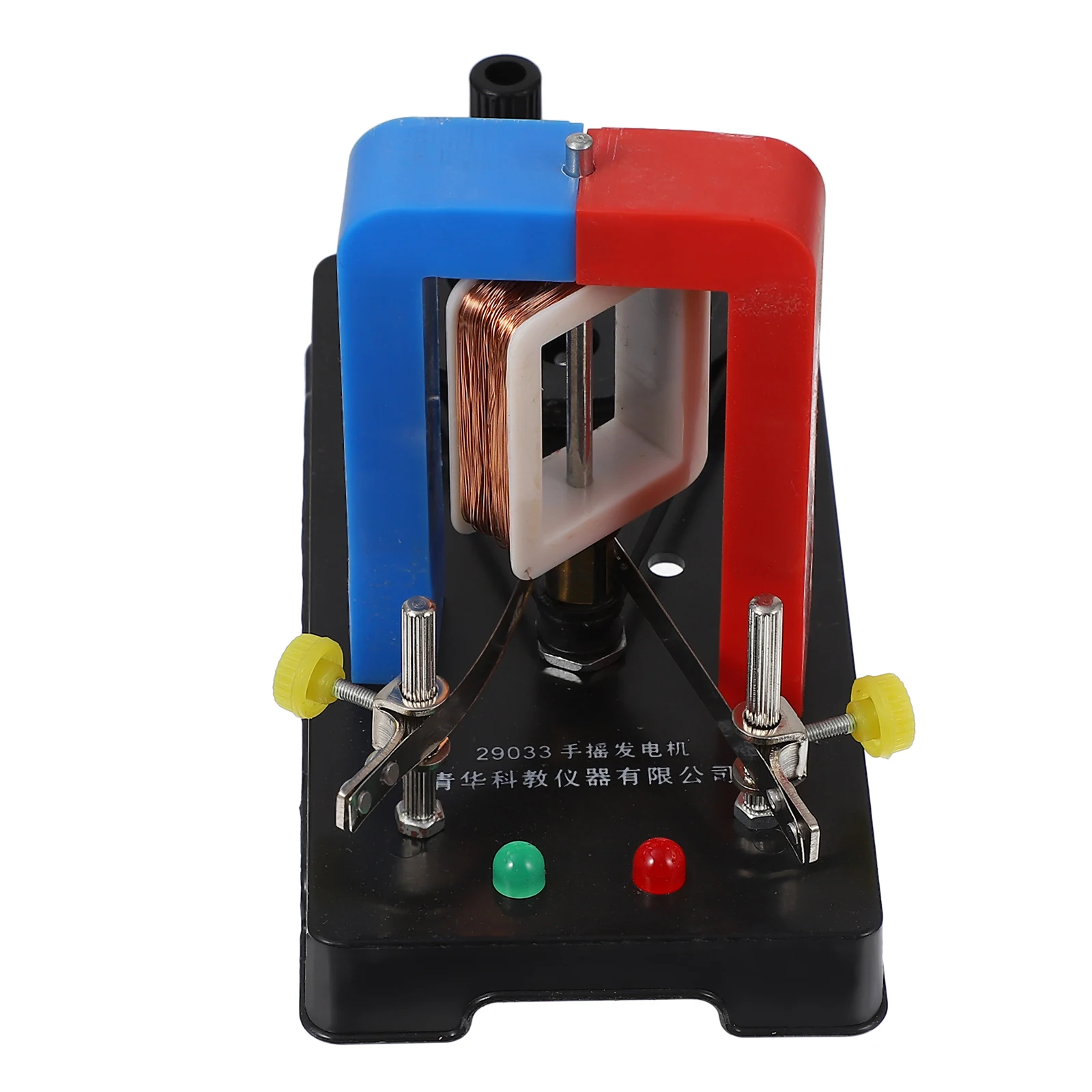 Hand Cranked Electricity Generator AC DC Experimental Equipment Physics Electricity DIY Kids Educational Toys 17.3X8.8X12CM