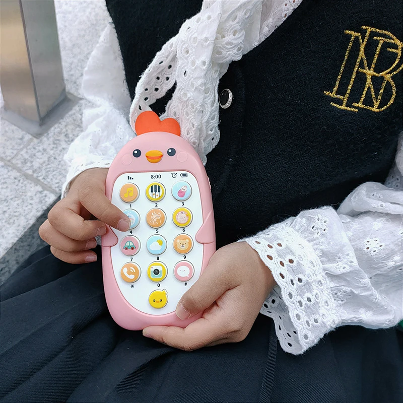 Jouet Téléphone Portable éducatif Pour Bébé - Avec Musique, Lumières, Boutons - Apprentissage Précoce, Sensoriel (orange)