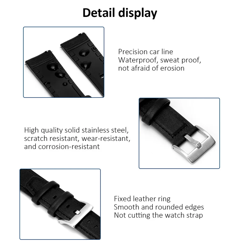 Premium Calfskin Leather Watch Strap – Soft, Unisex Wristwatch Accessory