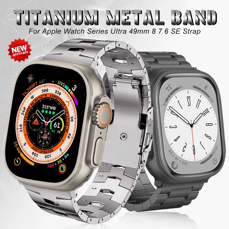 Apple Watch Ultra Stainless Steel Band | Apple Watch Ultra Nomad Titanium  Band - Watchbands - Aliexpress
