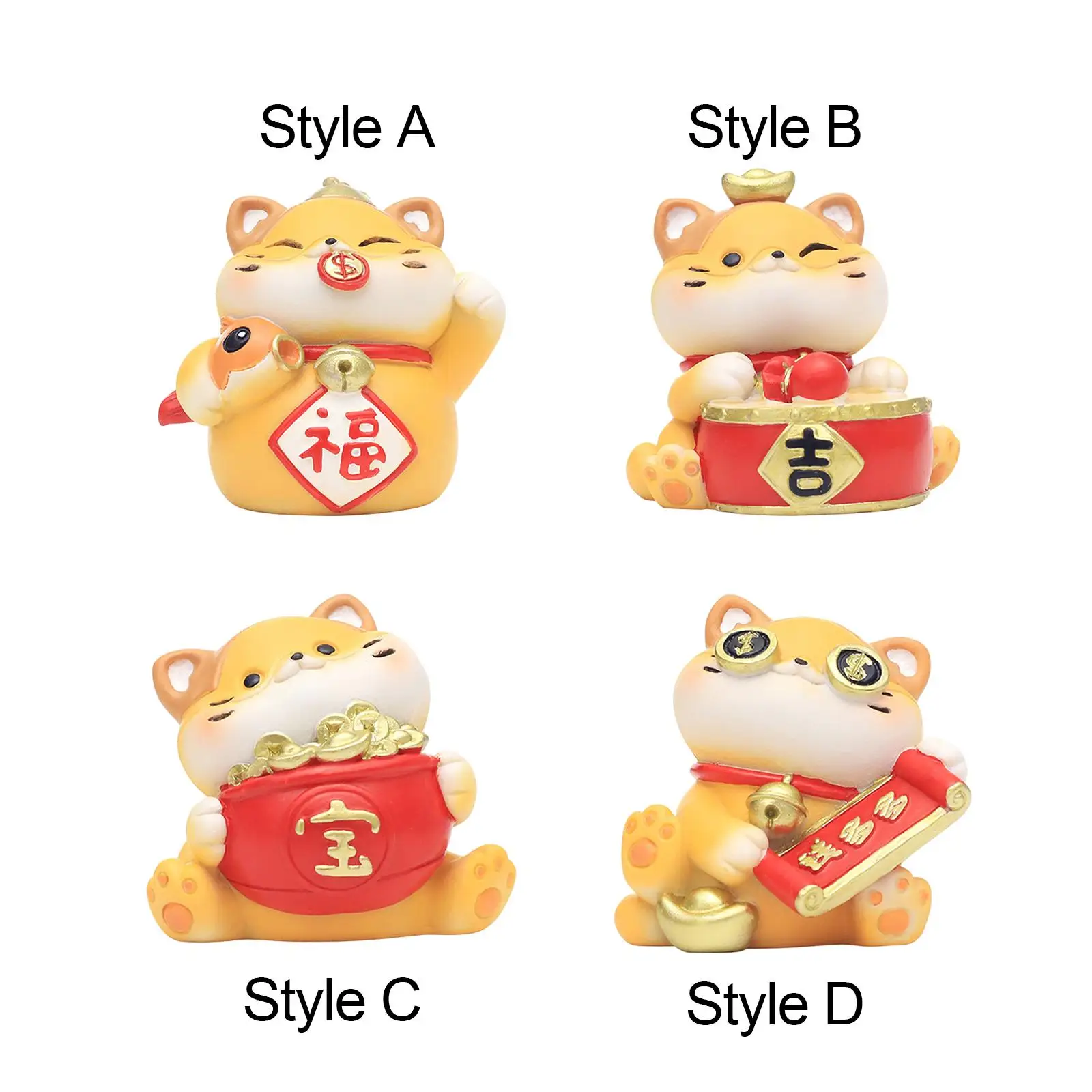 

Статуэтка счастливого кота, коллекционная искусственная кожа для гостиной, офиса, дома, камина, входного шкафа