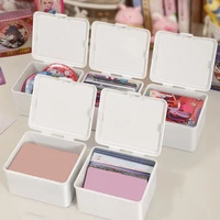 1pc Korean Transparent Storage Box Blind Box Card Photocard Storage Box Photo Card Organizer Classification Flip Box 1