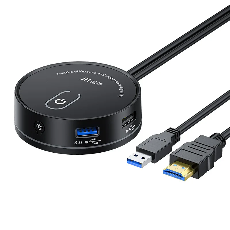 Jinghua Computador Desktop Switch Universal Usb 3.0 Audio Home Desktop Botão de Extensão de Energia Externa Internet Cafe - Imagem 2