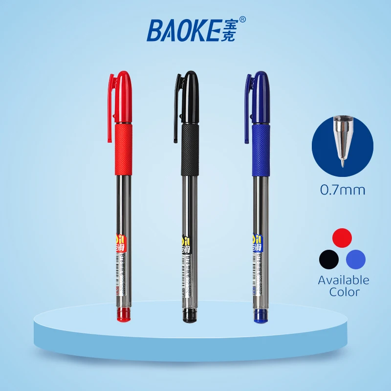 BAOKE B78 0.7mm Oil-based Gel Pen Office Bill Pen 12pcs