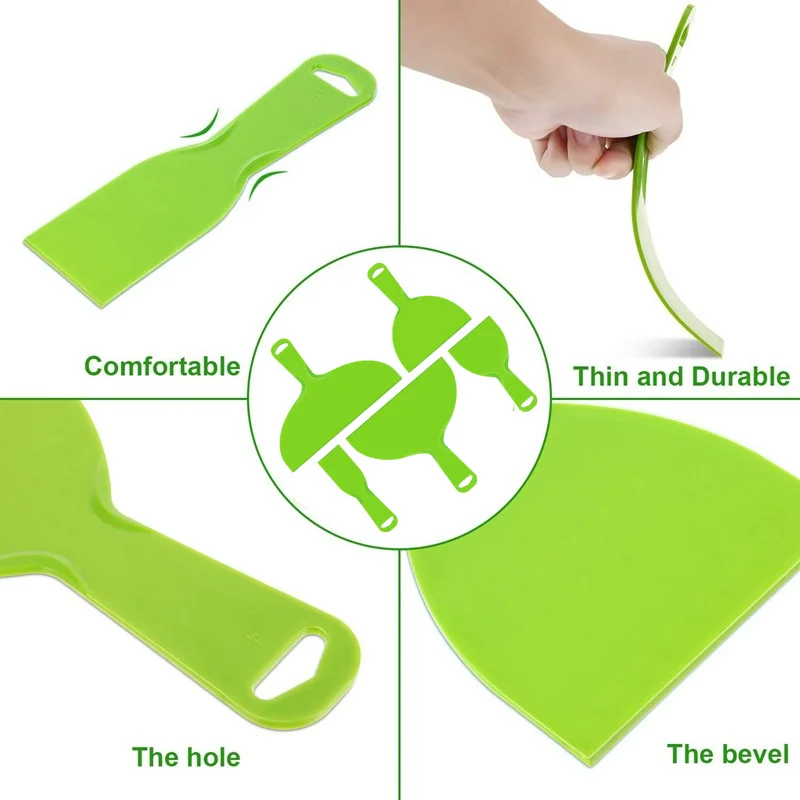 1/5Pcs Durable Plastic Filling Cutter Glass Scraper Spreader Putty Mixer Skimmer Painteader Putty Mixer Skimmer Paint 6