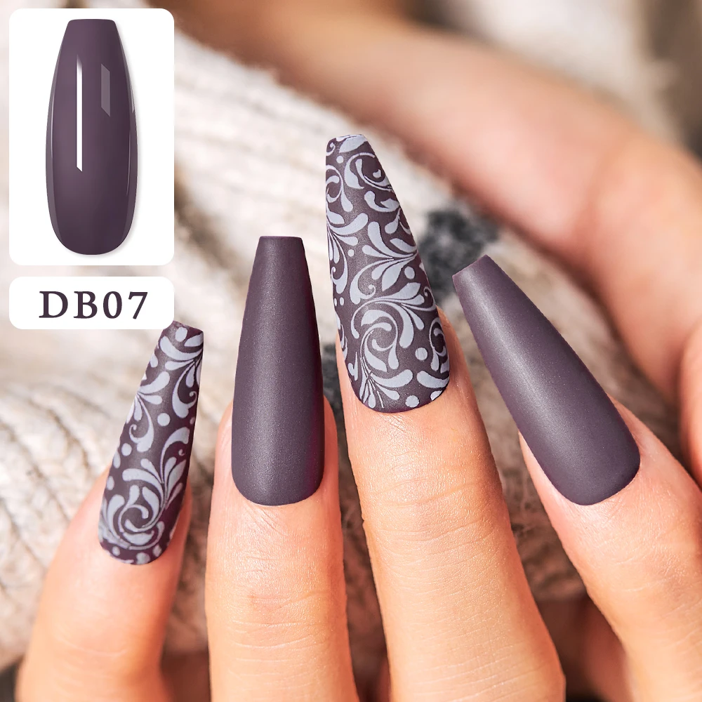 Nail gel polish kits 6pcs/set Solid Color Glitter Black White Red Soak Off UV Semi-Permanent Varnish Nail Art Design
