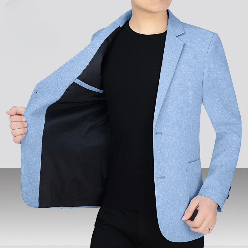 

Brand New Mens Casual Blazers Autumn Spring Fashion Slim Suit Jacket Men Blazer Masculino Clothing Vetement Homme M~4XL D55