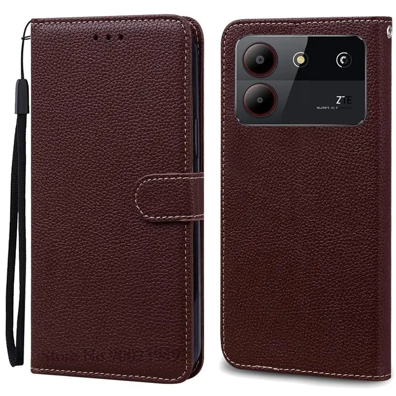 Elegant Leather Wallet Flip Case - Premium Phone Cover with Bumper Protection