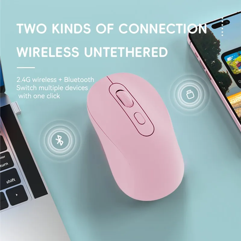Wireless Bluetooth Mouse For Huawei Samsung Office Laptop