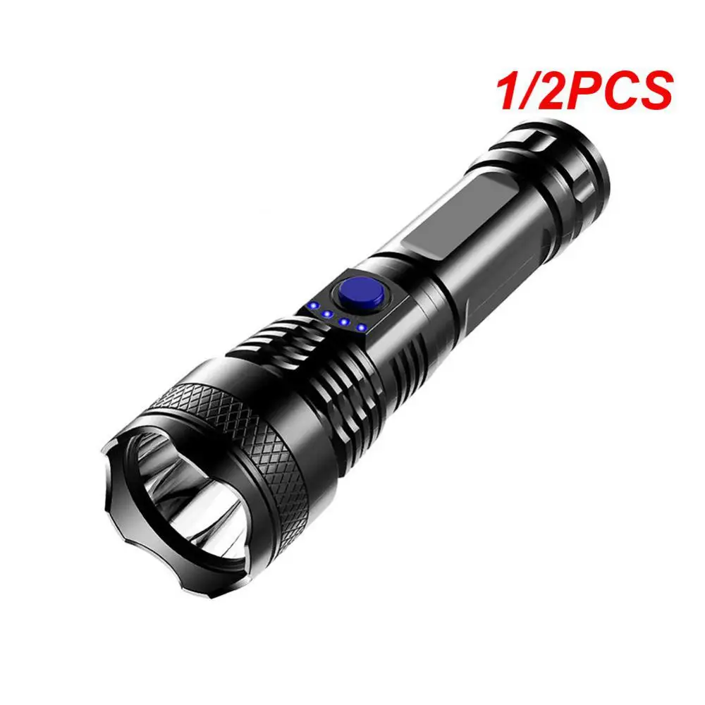 

1/2PCS For Hunting Cycling Climbing Usb Rechargeable Light Waterproof Portable Ultra Powerful Flashlight 3000ma Multifunctional