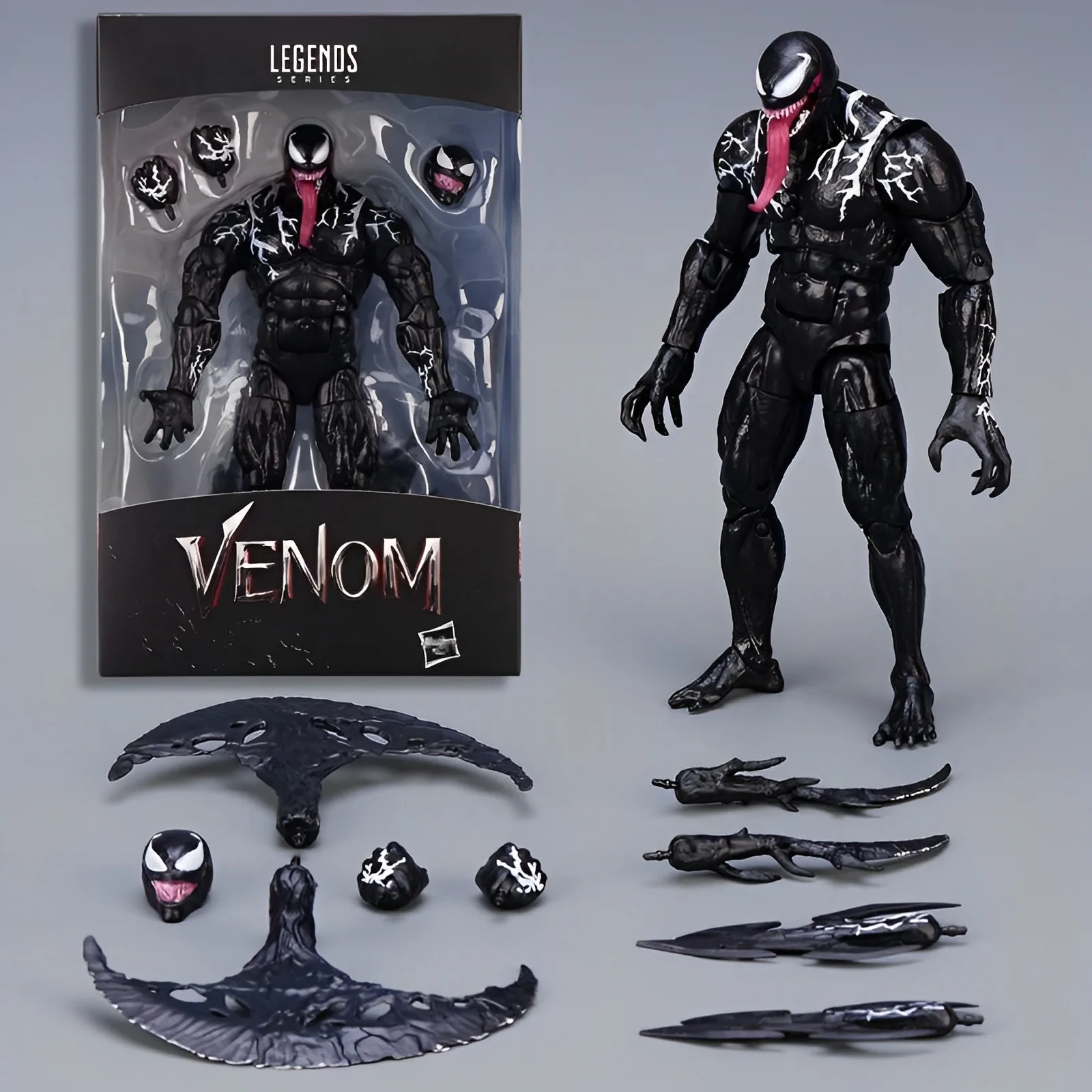 20Cm Shf Venom 2 Symiont Marvel Universe Amazing Spider-Man Venom Film Mobili Action Figures Modello Giocattoli Di Compleanno Regalo