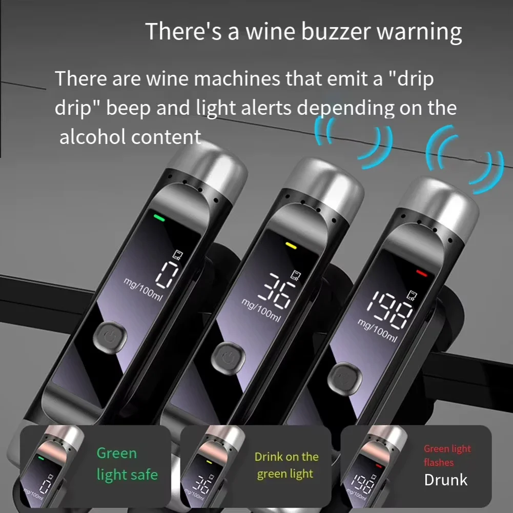 3in1 Portable Non-Contact Alcohol Tester with LED Digital Display Alcoholmeter Alcohol Accuracy Breathalyzer Diagnostic Tool alcohol tester breath alcohol tester