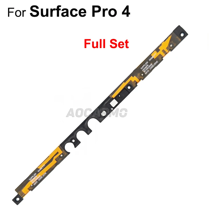 Aocarmo For Microsoft Surface Pro 4 Pro4 1724 WIFI 신호 안테나 플렉스 케이블 카메라 홀더 플라스틱 프레임 교체 부품