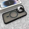 Glass Lens Camera Protection Stand For Magsafe Magnetic Phone Case For iPhone 15 11 12 13 14 16 Pro Max Plus Matte Clear Cover 1