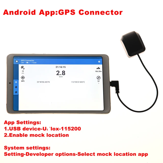 10Hz NMEA USB Type C GPS Receiver Type-C GPS GLONASS Galileo BeiDou Module GNSS Antenna for Android Windows UBX M8N chipset 2