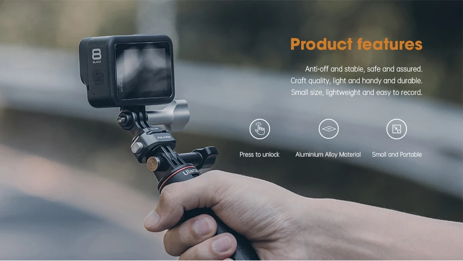 F22 Clamp Quick Release Plate Quick Release Base Ball Head for Gopro Cameras