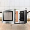 BLACK+DECKER EM036AB14 Digital Microwave Oven with Turntable Push-Button Door, Child Safety Lock, Stainless Steel, 1.4 Cu.ft 5