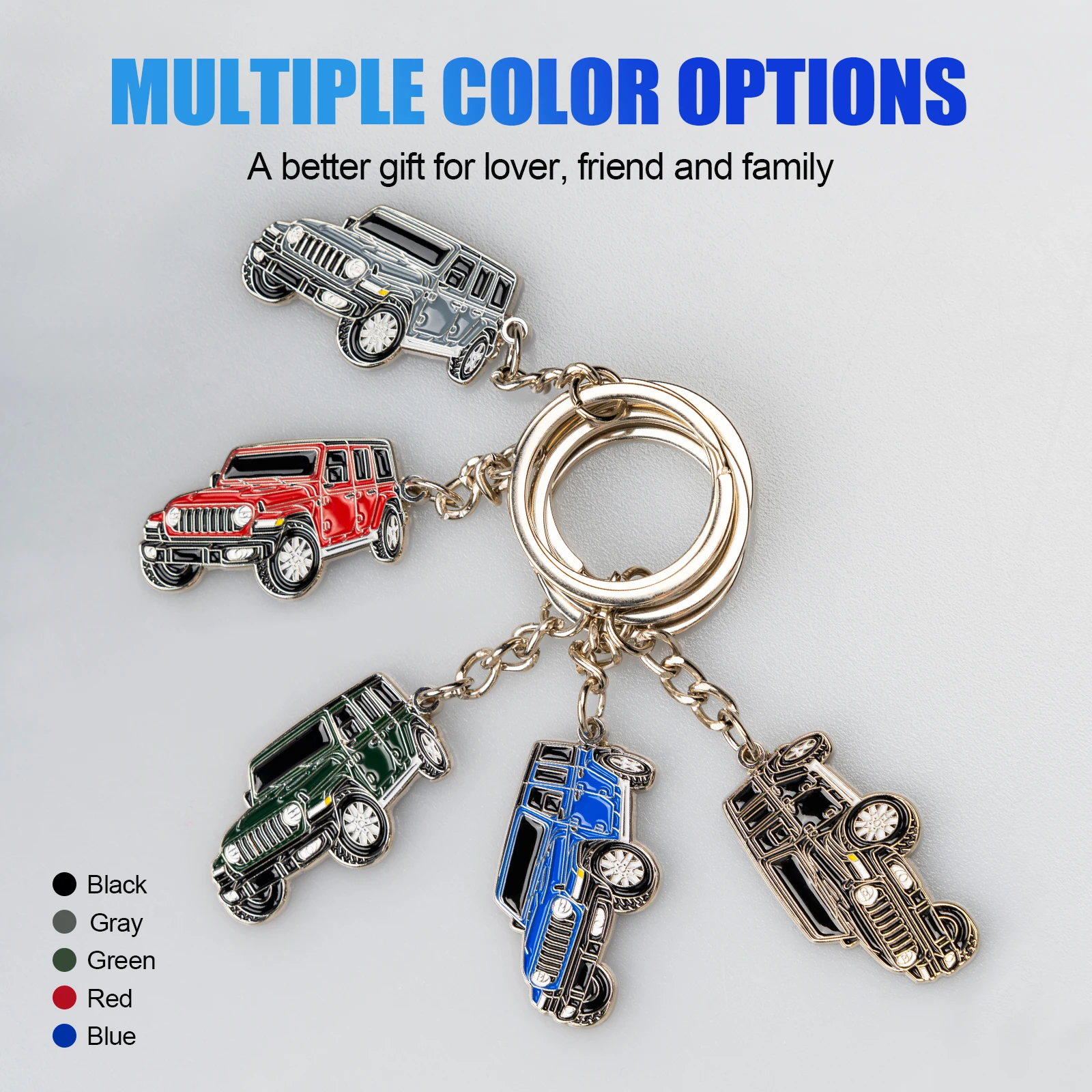 Jeep Car Keychain Accessory With Key Ring 4
