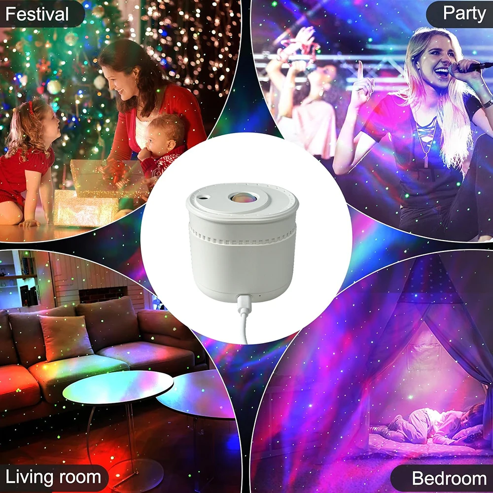 Celestial Galaxy Starry Sky Projection Lamp - Romantic Nebula Night Light Gift