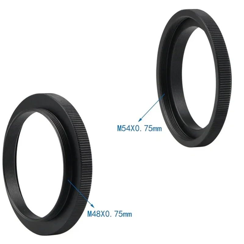Microscope Adapter Female Internal Thread SCT M42 M48 M54 M52 M42 to Male Thread M48 M54 Astronomical Telescope Photography Adapter Ring Parts