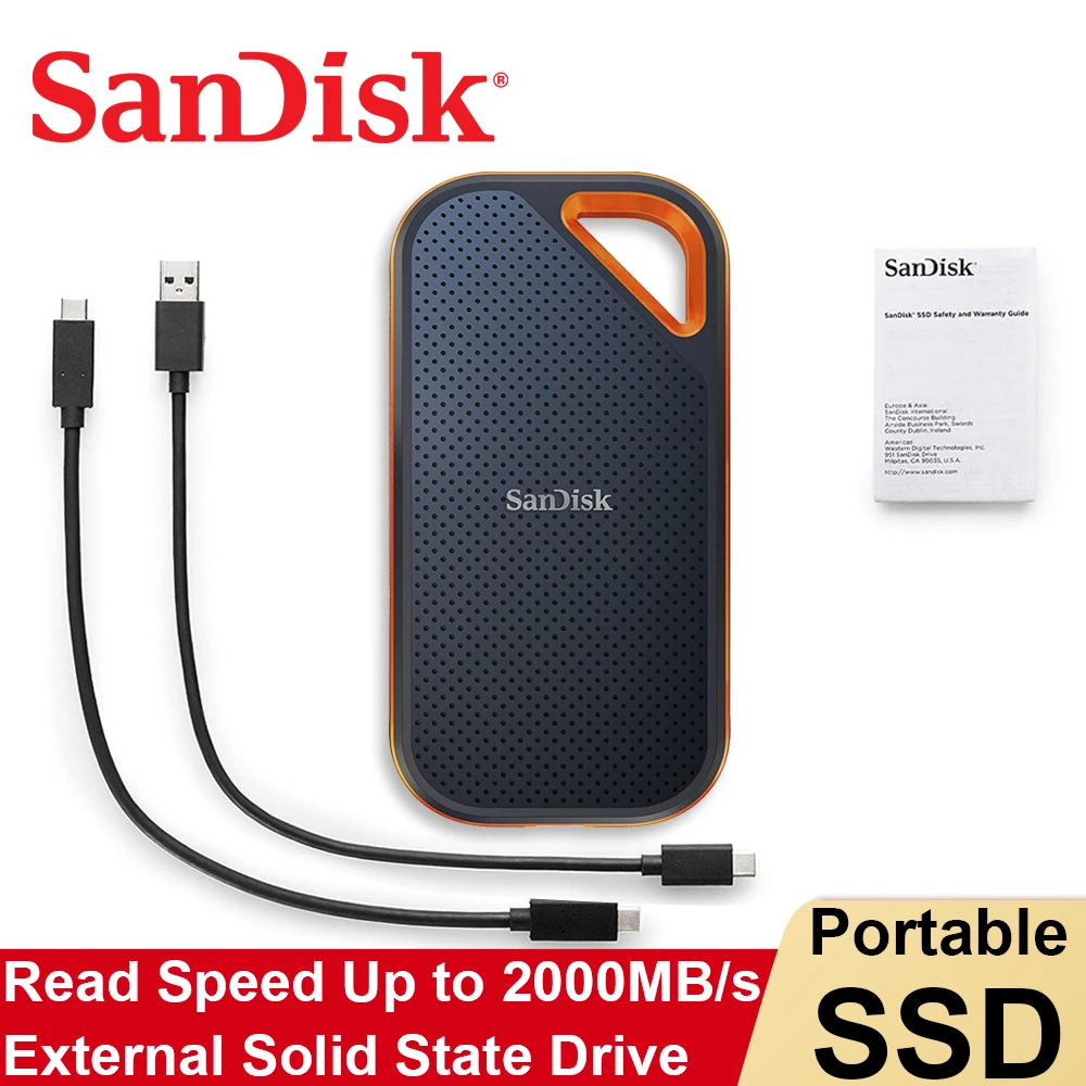 Portable Ssd Sandisk Extreme Pro External Ssd 1tb 2tb 4tb Up To 2000mb