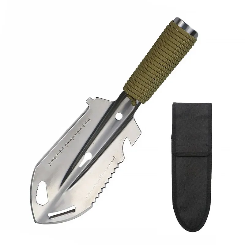 Portable Camping Hiking Traveling Pinic Shovel Multifunctional Ordnance Shovel Survival Outdoor Equipment Garden Tool multi function tool