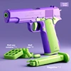 Throw Shell Toy Gun Manual Pistol M1911 Anti-stress Fidget Gun Weapons Toy Cannot Shoot for Children Kids Adults 5