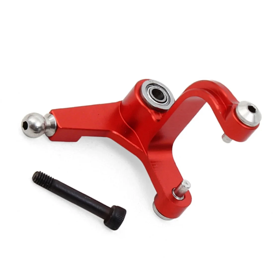 Alzrc - Devil 380 Parti Di Elicottero Leva A Manovella Campana In Metallo-Red Fit Sab Goblin 380 D380F41-R