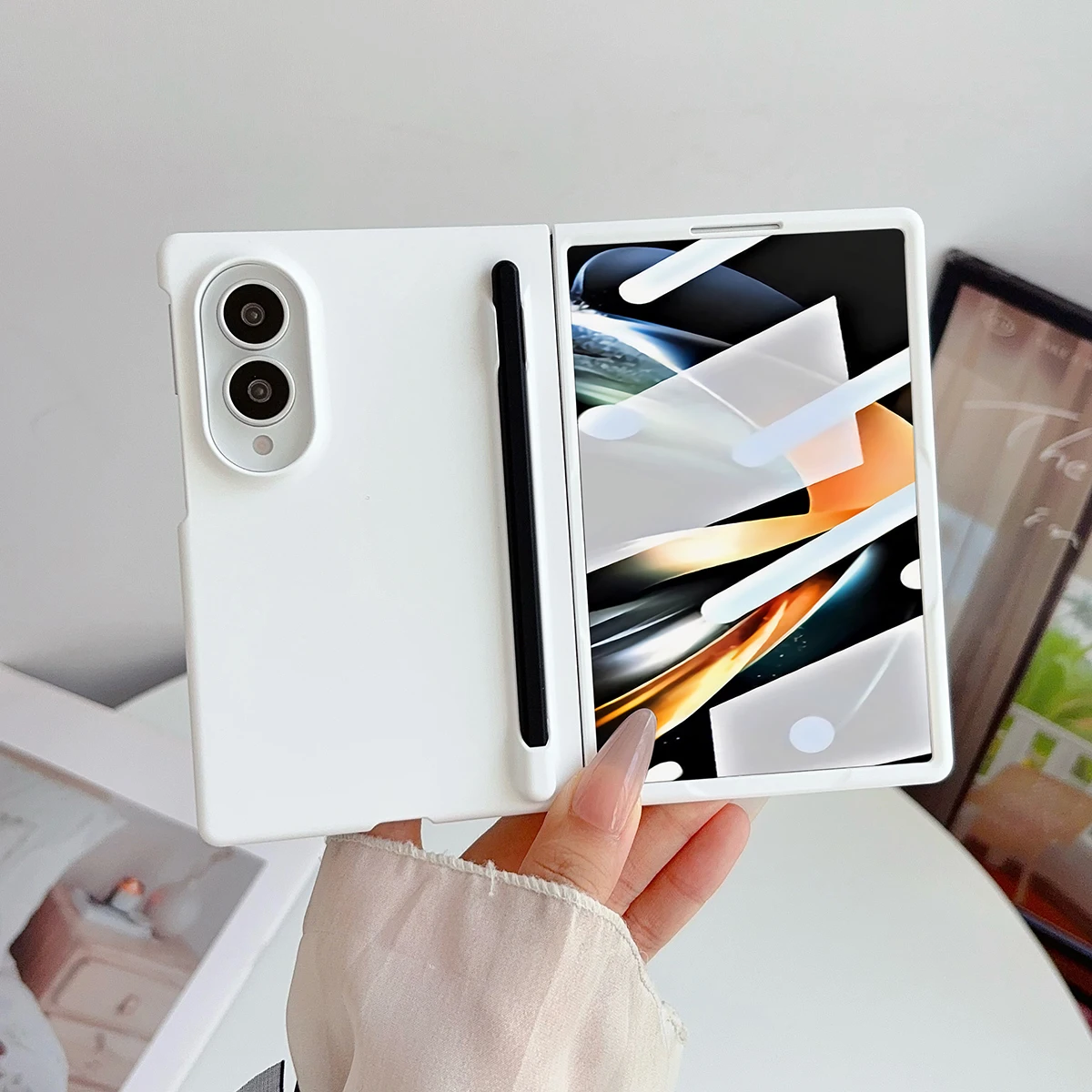 Enhanced Protective Wide Case with Front Film and Pen Slot