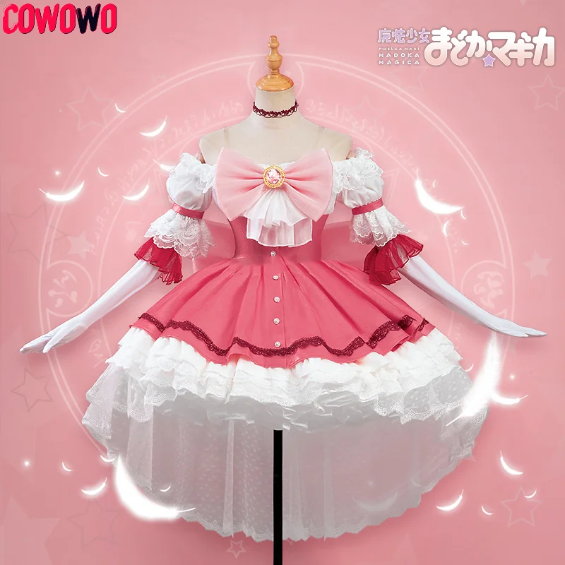 

COWOWO аниме Puella Magi Madoka Magica Kaname Madoka великолепное милое платье косплей костюм на Хэллоуин