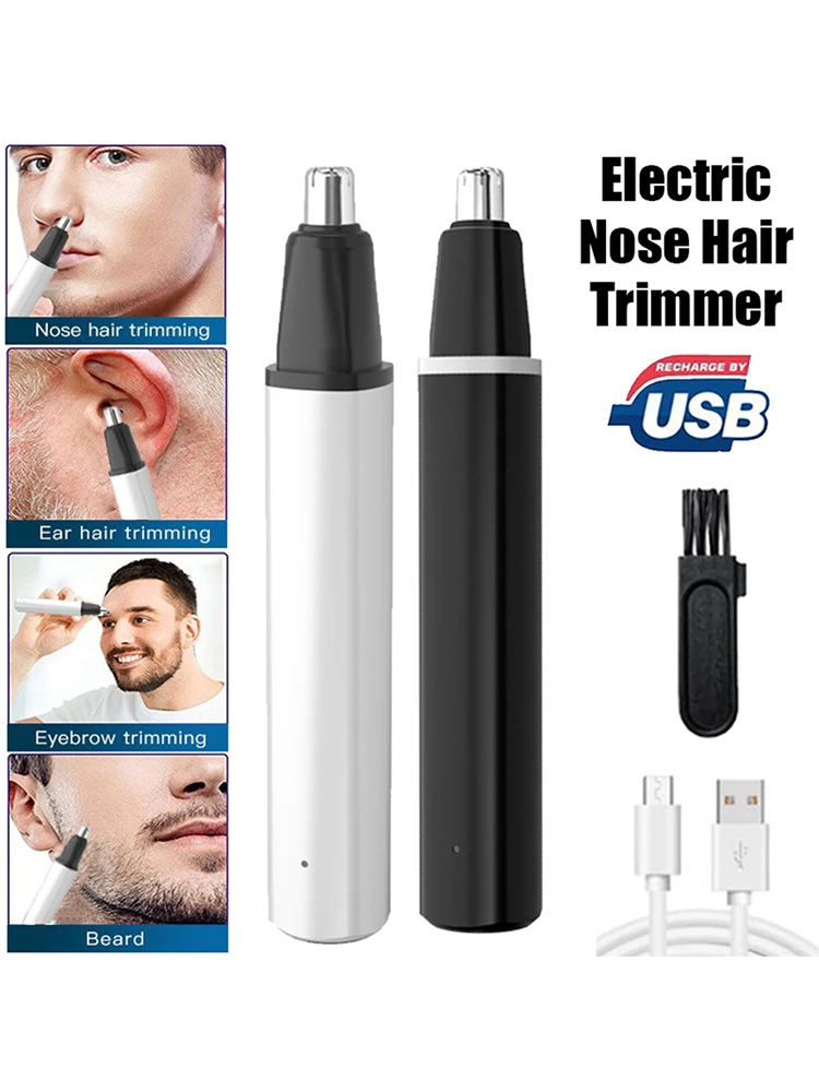남성용 다기능 헤어 눈썹 트리머 면도기, USB 충전식 전기 코 털 눈썹 제거 면도기, 얼굴 관리