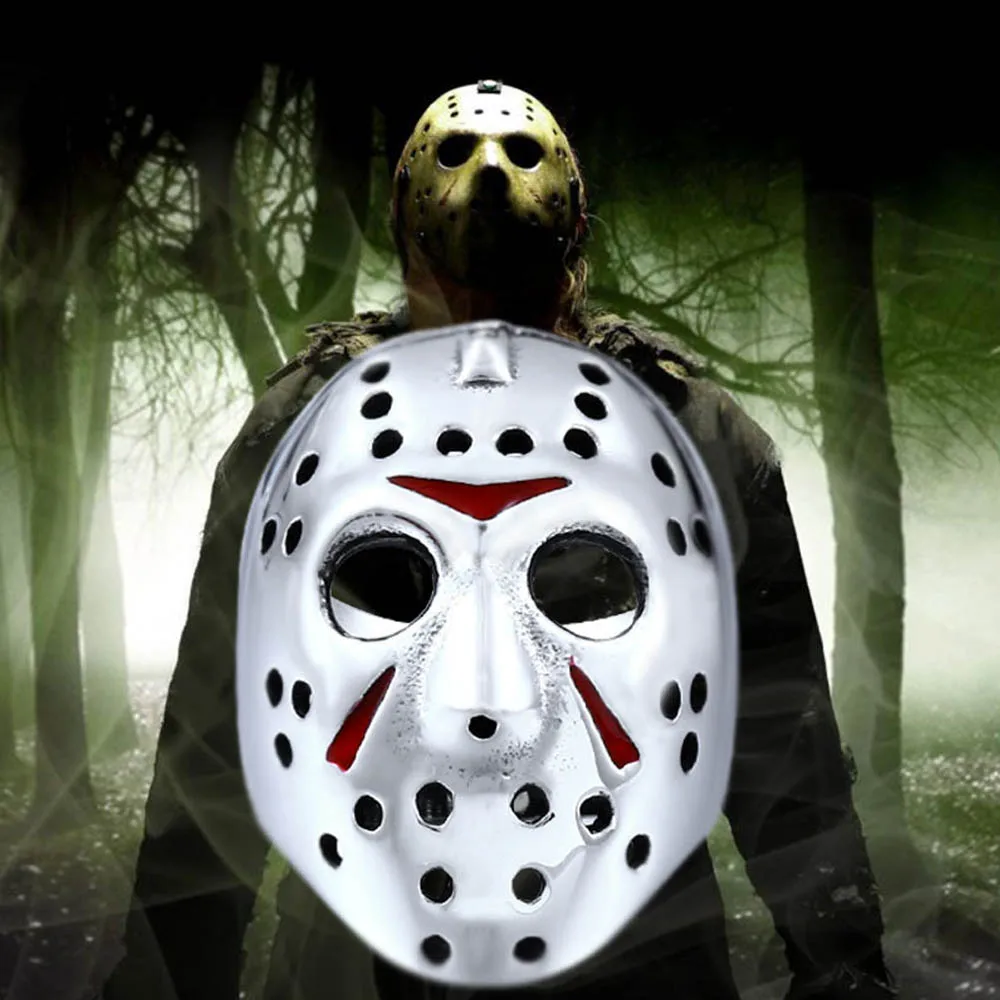 Punk Hip-hop Video Overbearing Stainless Steel Jason Mask Ring Men Boys Fashion Personality Drop Glue Men Ring Jewelry Wholesale 4