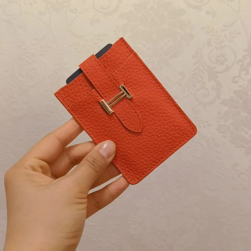 

Women's New Pull Card Bag Thin Card Cover Bank ID Bag
