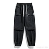 Spring  Autumn Season New Pants Trendy Casual Work Pocket Men's Sports Pants Drawstring Tie Leggings 140kg 9xl 4