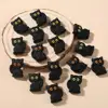 10Pcs 20x28mm Cartoon Black Cat Teether Beads Food Grade Silicone Chew Beads For Care Toy Accessory DIY Baby Pacifier Chain 5