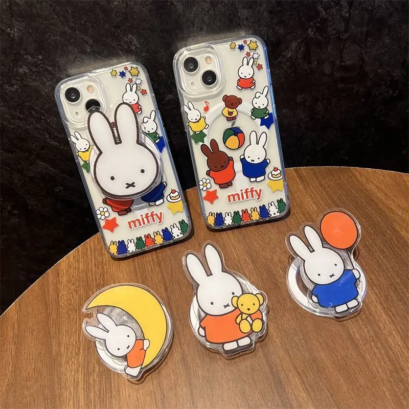 Kawaii Miffy Magnetic Airbag Phone Holder - Extendable Gift Toy