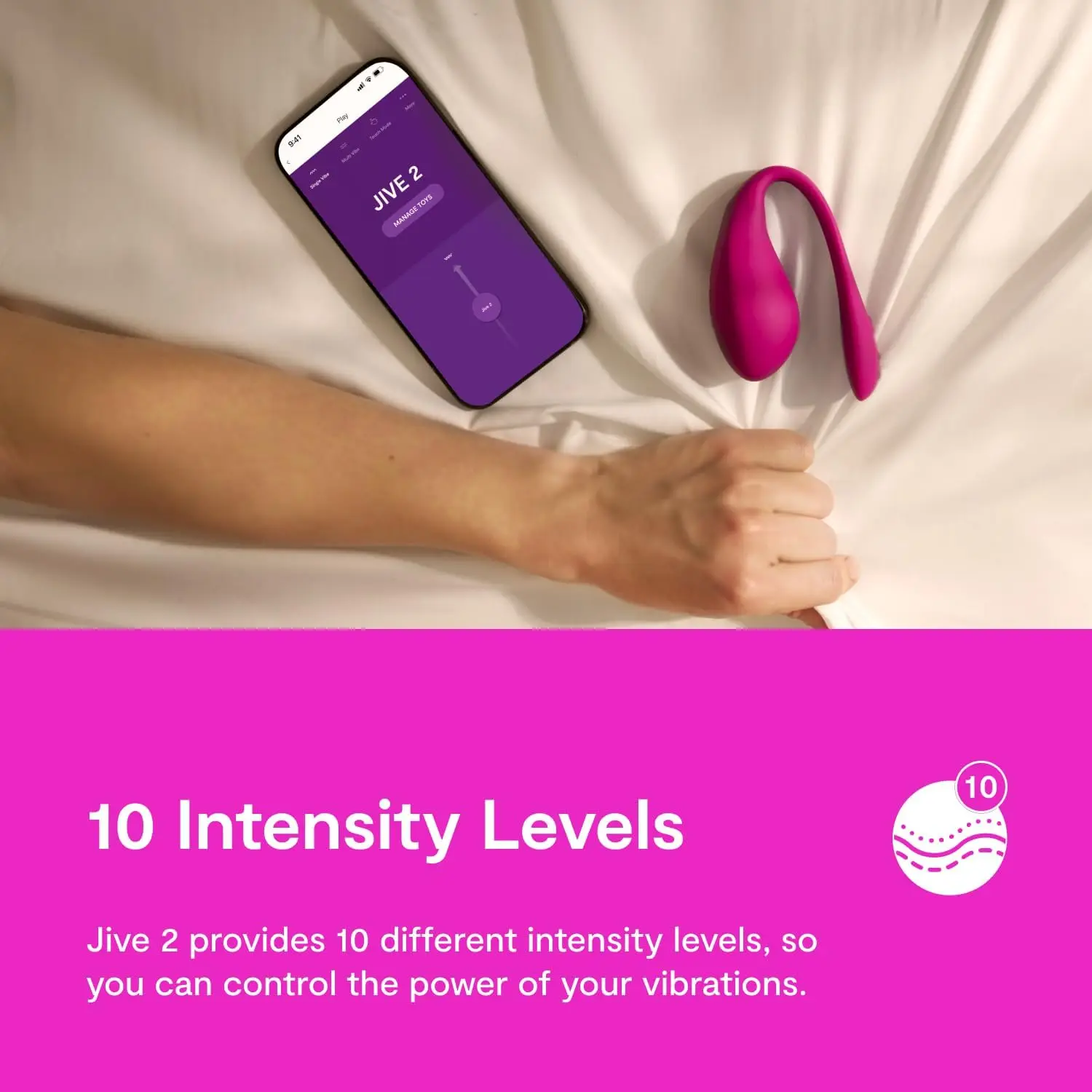 We-Vibe Jive 2 Wearable Panty Vibrator Egg Vibrator for Women Couples App & Remote Control G Spot Massager Discreet L