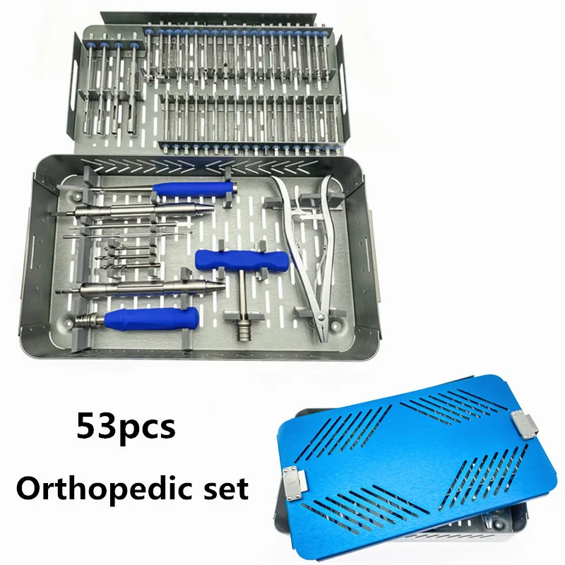 53pcs/set Orthopedics Screwdriver Surgical Screw Extractor Screw Broken Removal  Instrument Orthopaedic Instruments