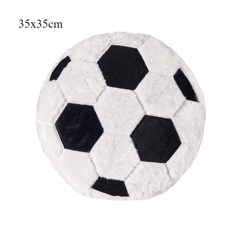 Basketball and Football-shaped Sports Plush Cushion Pillow Winter and Summer Style Gift for Boyfriend and Fan 3
