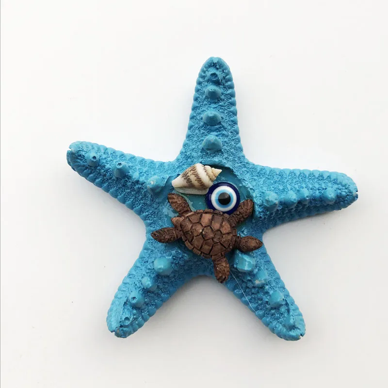 

Fridge Magnet Türkiye Blue Starfish Creative Cultural Landscape Decoration Message Sticker Tourist Souvenir