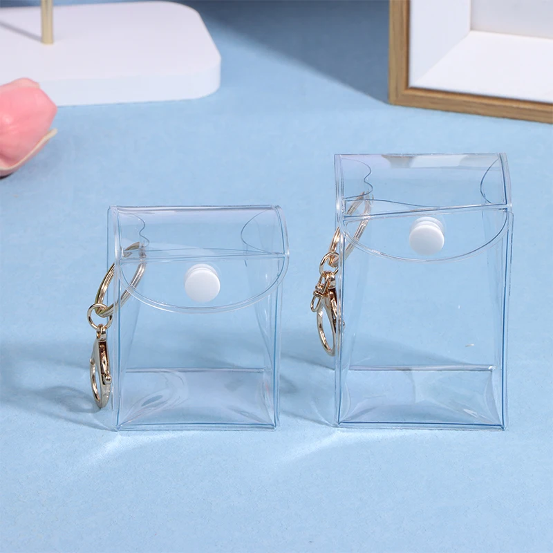 1Pc Transparent Mystery Box Mini Anime Doll Display Bag Universal Display Box Portable Storage Bag Coin Purse Earphone