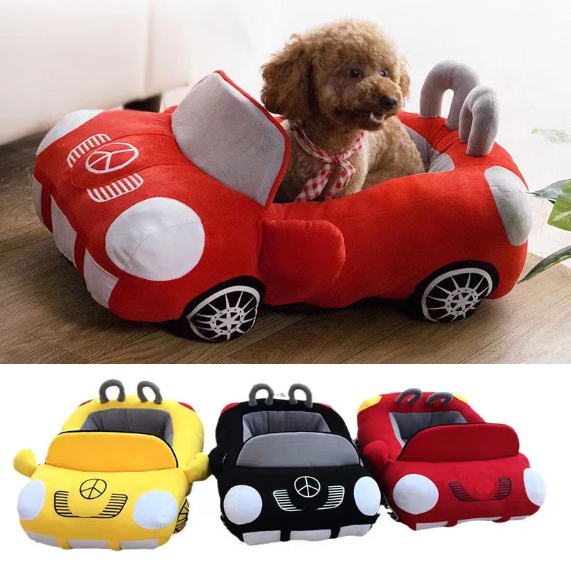 car-shape-luxury-dog-cat-bed-warm-pet-teddy-warm-sofa-puppy-nest-cushion-kitten-winter-fashion-padded-kennel-with-mat