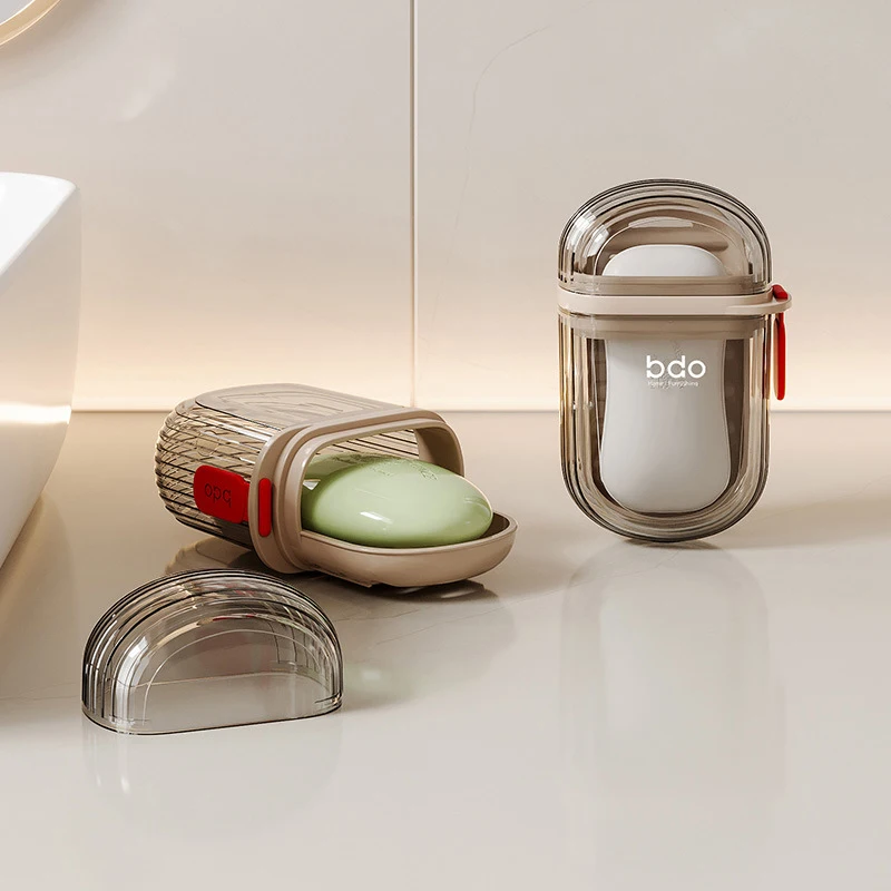 Portable Soap Dish Sealed Storage Box Waterproof Travel Home Bathroom Soap Box Camping Portable Storage Soap Box 3