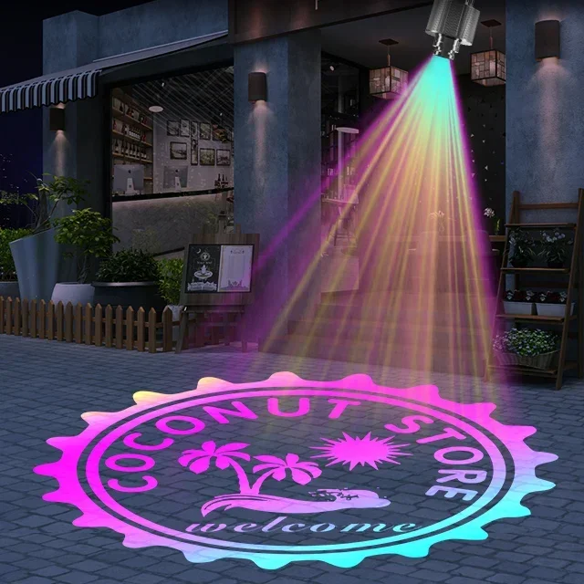 

hot sale high power ip67 wedding lights outdoor waterproof color changing lights logo gobo projector advertising lights