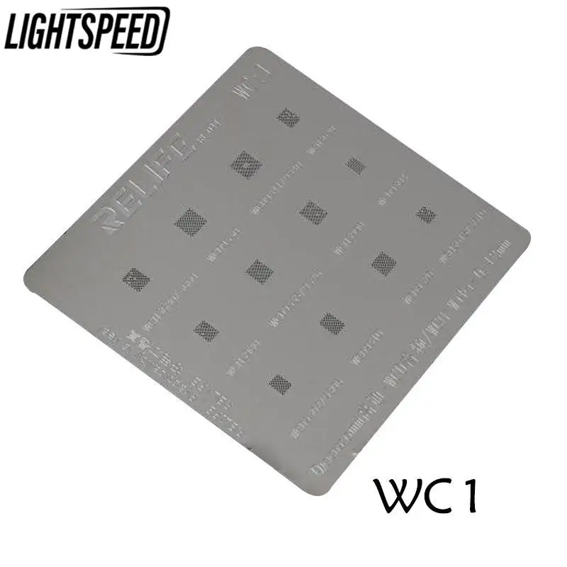 

RL 044 WC1 MP1 MQ1 Steel net 0.12MM Qua lcomm WCD Audio WCN WIFI Qua lcomm MTK CPU Qua lcomm PM MTK MT power ic stencil