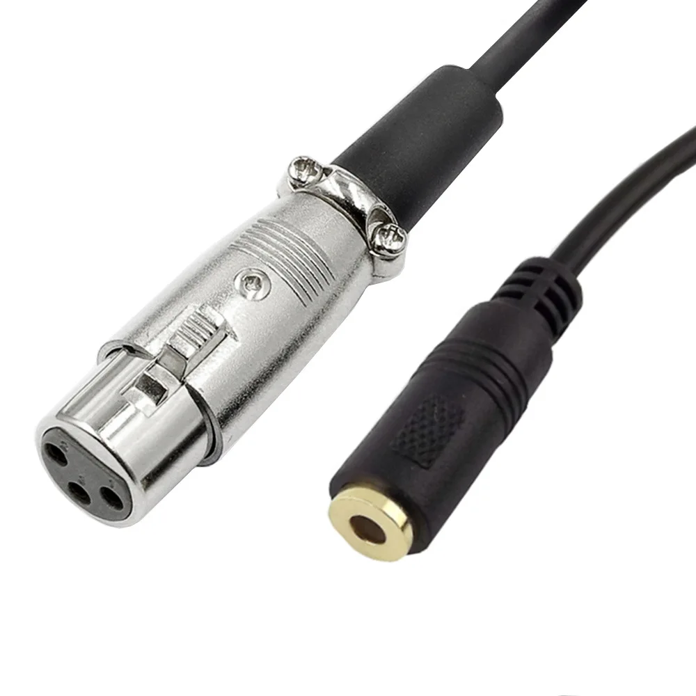 XLR 3.5-XLR 5D2/3.5mm-XLR/Female XLR 오디오 케이블, 마이크 스피커 오디오 콘솔 앰프 XLR 케이블 커넥터