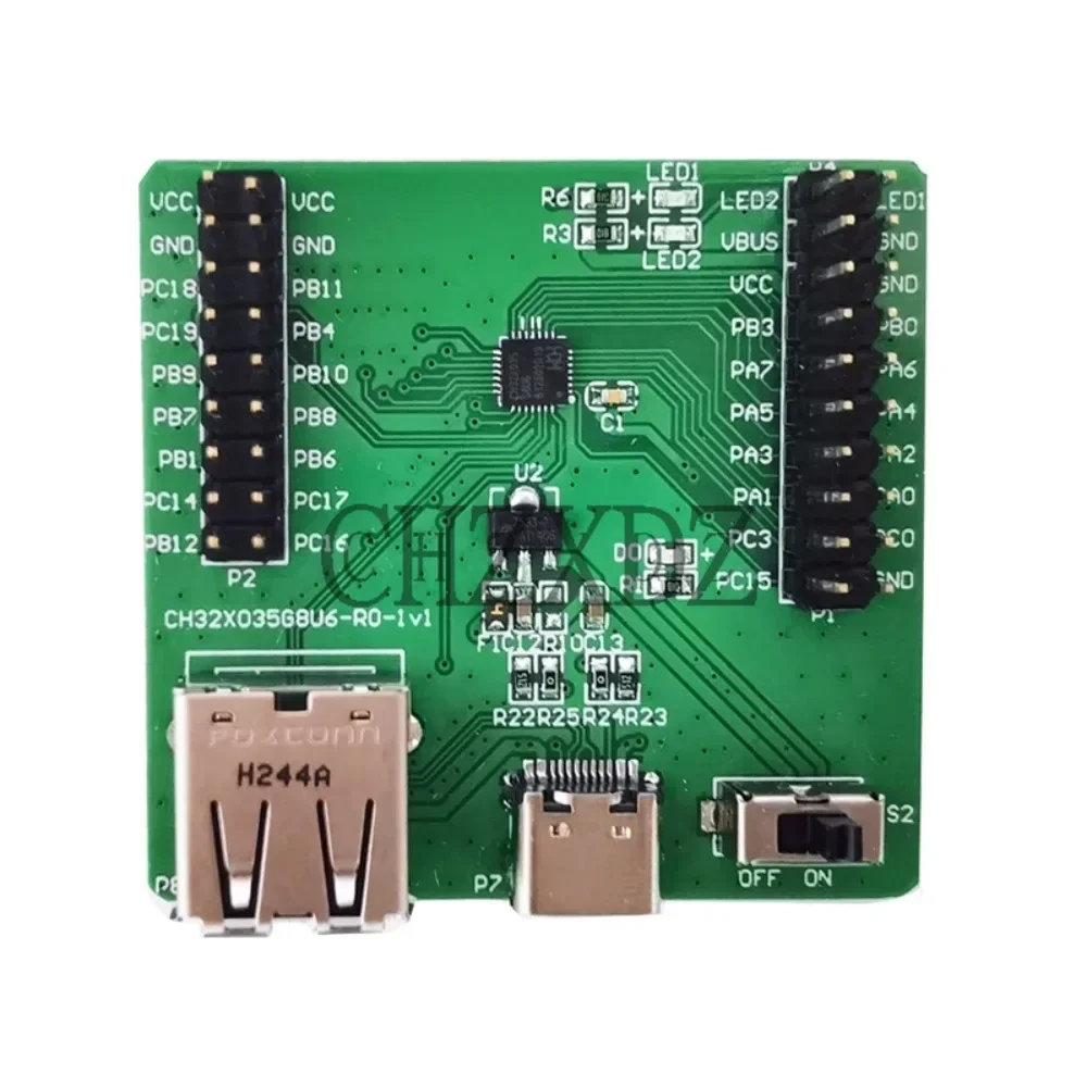 2Pcs/Lot CH32X035 Basic Evaluation Board RISC-V USB PD MCU WCH pcb board pcb board assembly printed circuit board evaluation board