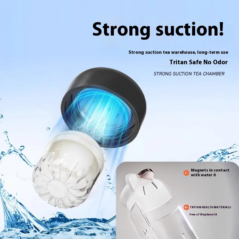 Gianxi كوب شاي مرن مغناطيسي تريتان كوب ماء بسعة كب...