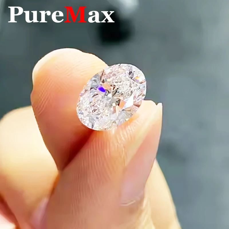 Premium D Color Oval Cut 0.1-20ct Rare Moissanite Loose Stone GRA Certificated Lab Grown Oval Moissanite Diamond